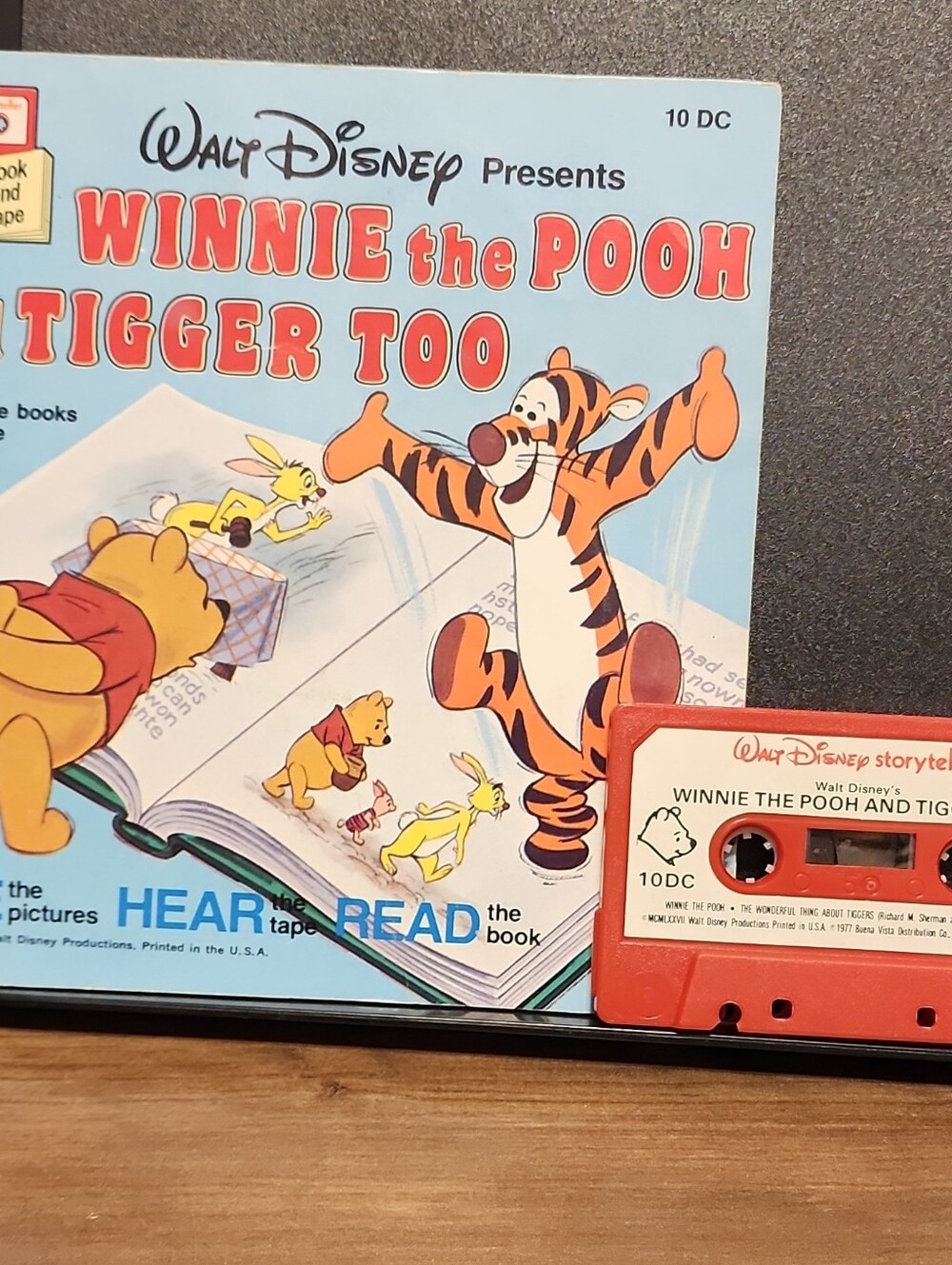 Disney Winnie the Pooh & Tigger Storybook Cassette - Red and Cream